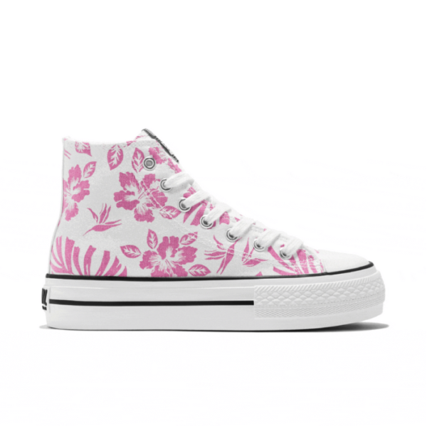 Γυναικεία Sneakers Λευκό-Ροζ B&W MV2-30023