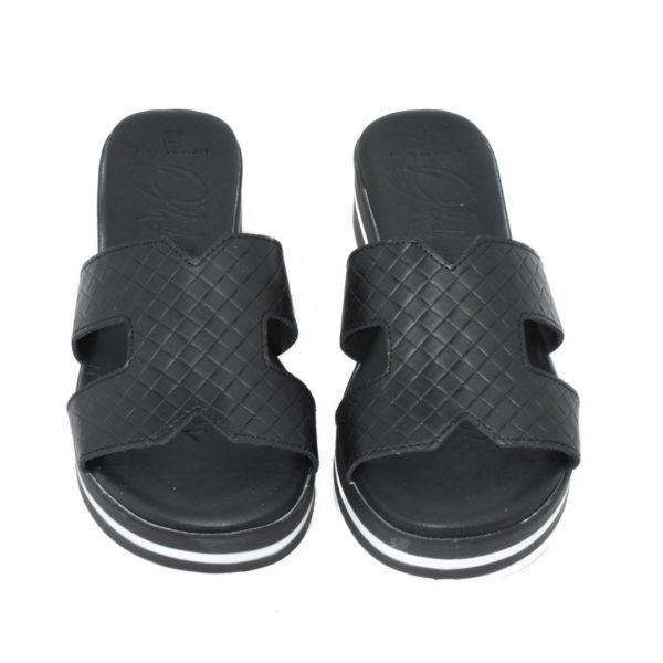 Δερμάτινες Γυναικείες Πλατφόρμες 5001 oh my sandals Μαύρο (3)