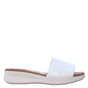 Δερμάτινες γυναικείες πλατφόρμες oh my sandals 4989 Λευκό
